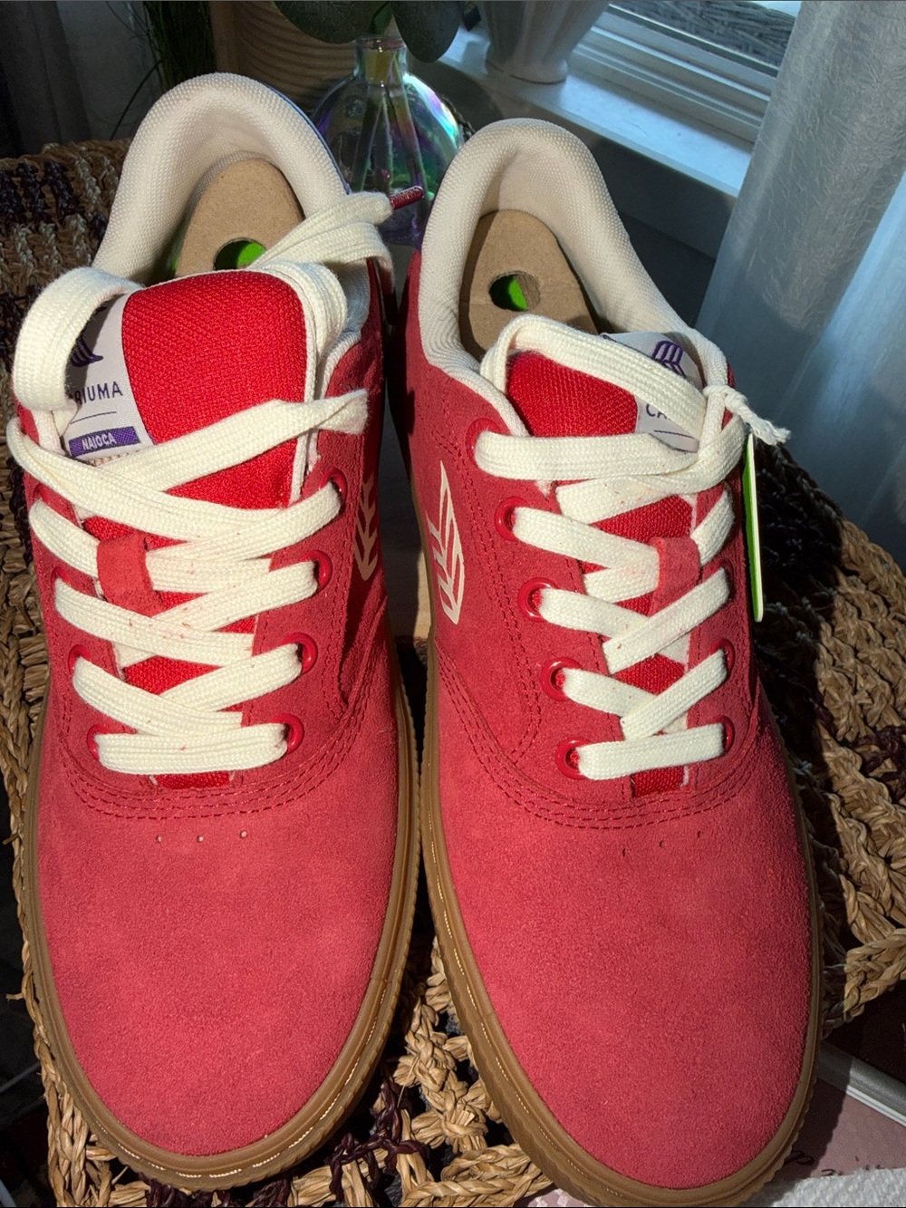 CARIUMA Red Suede Gum Sneakers Women’s 9 Men’s 7.5 NWT